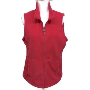 White Sierra Pink Zip Vest Size L